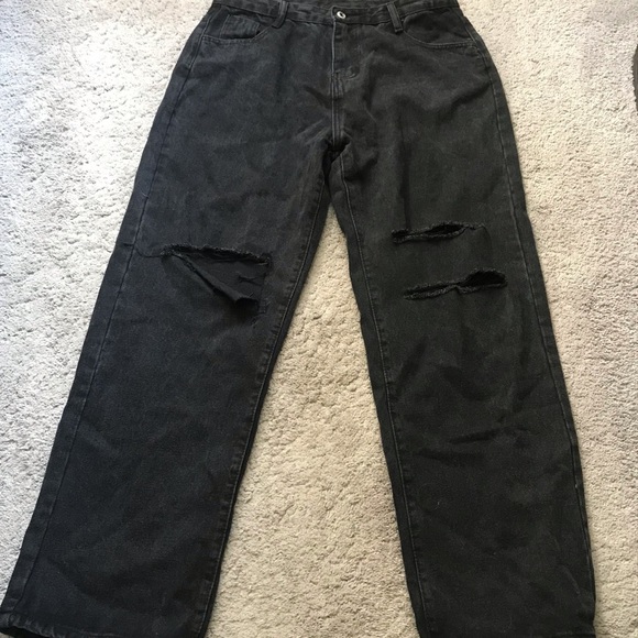 SHEIN Black Ripped Jeans - Picture 3 of 7